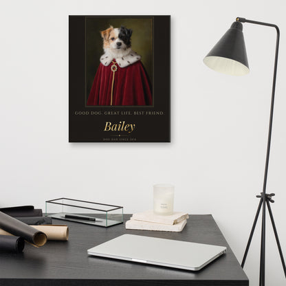 Royal Dog Dad Gift – lifestyle photo – Canvas Print