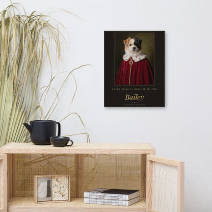 Royal Dog Portrait – lifestyle photo – Canvas Print