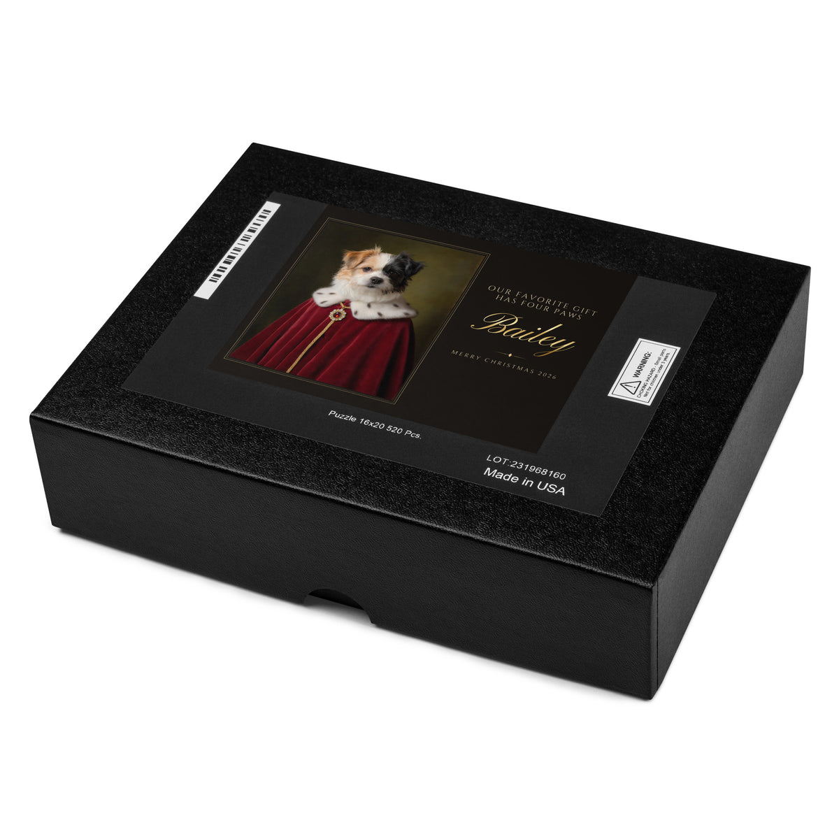 Royal Pet Christmas Gift – close-up, product details 2 – Jigsaw Puzzle