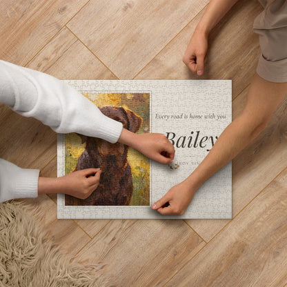 Oil Painting Dog Portrait – lifestyle photo – Jigsaw Puzzle