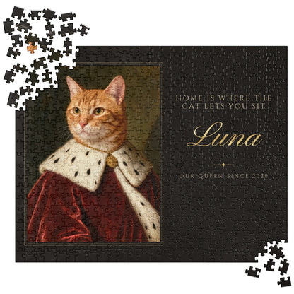 Royal Cat Portrait – product photo – Jigsaw Puzzle