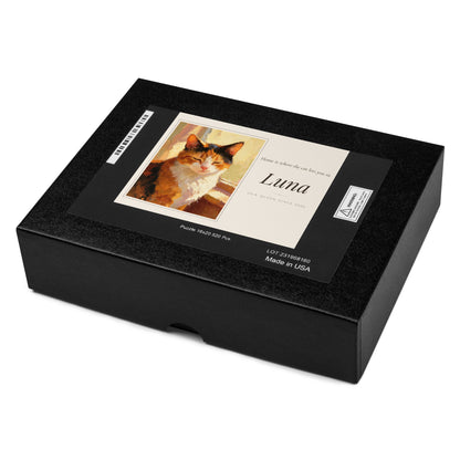 Oil Painting Cat Portrait – close-up, product details 2 – Jigsaw Puzzle