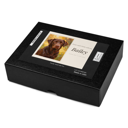 Oil Painting Dog Portrait – close-up, product details 2 – Jigsaw Puzzle