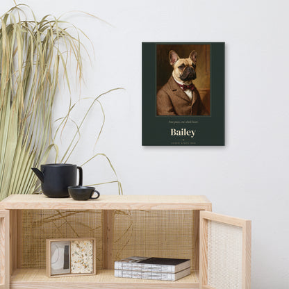 Gentleman Dog Portrait Gift for Mom – lifestyle photo – Canvas Print