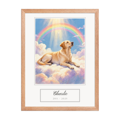 pet memorial gift – front view – Enhanced Matte Paper Framed Poster