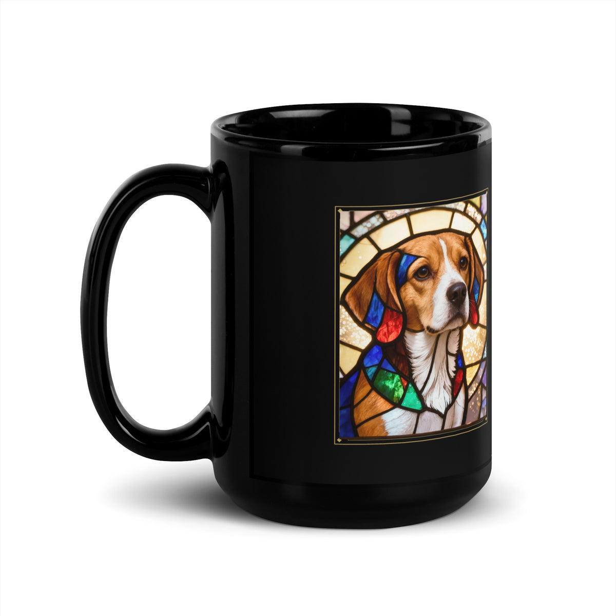 Stained Glass Pet Christmas Gift – front view – Coffee Mug