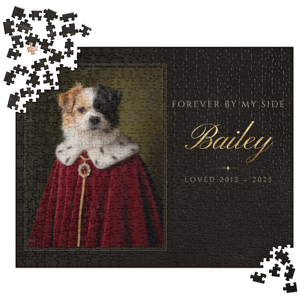 Royal Pet Memorial Portrait – product photo – Jigsaw Puzzle