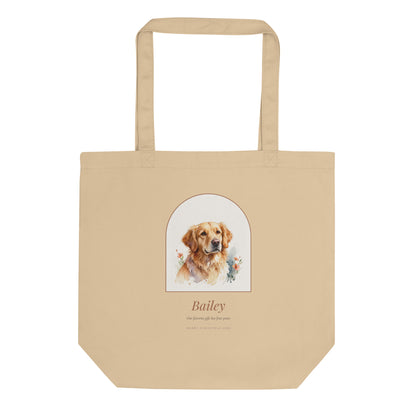 Watercolor Pet Christmas Gift – front view – Tote Bag