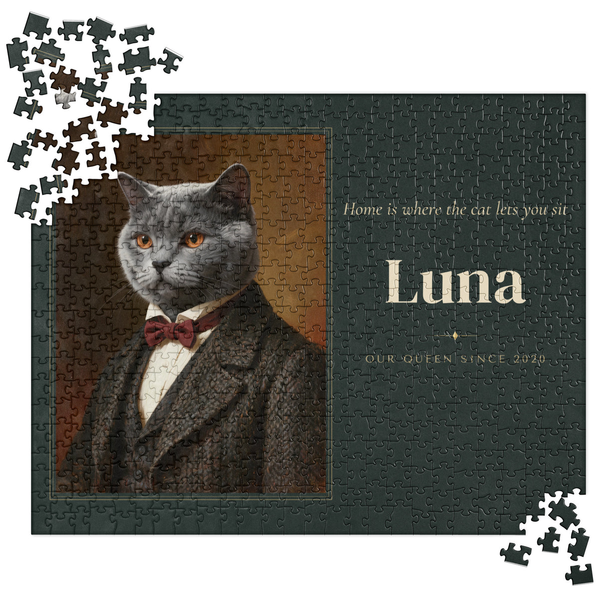Gentleman Cat Portrait – product photo – Jigsaw Puzzle