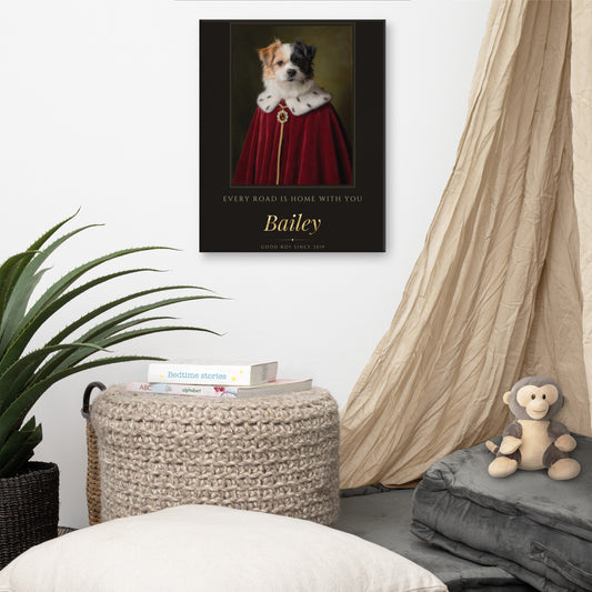 Royal Dog Portrait – lifestyle photo – Canvas Print