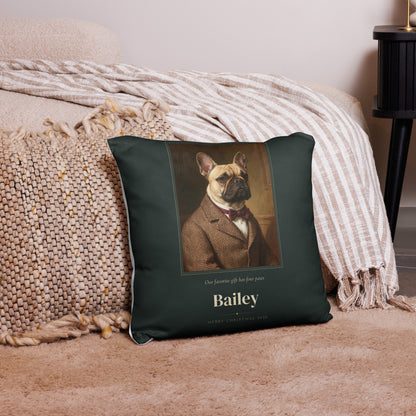 Gentleman Pet Christmas Gift – lifestyle photo – Throw Pillow