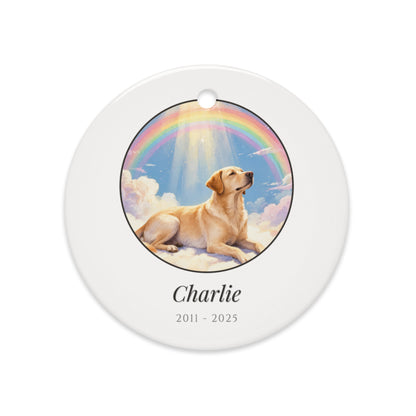 pet memorial gift – lifestyle photo – Ceramic Ornament