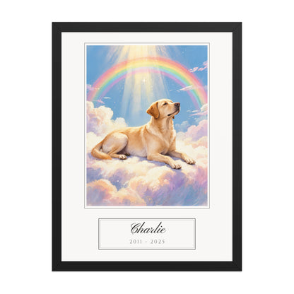 pet memorial gift – product photo – Enhanced Matte Paper Framed Poster