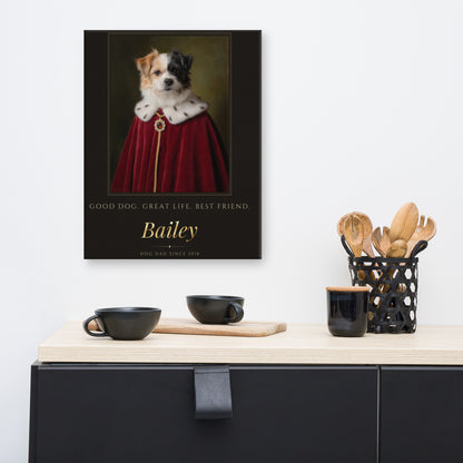 Royal Dog Dad Gift – lifestyle photo – Canvas Print