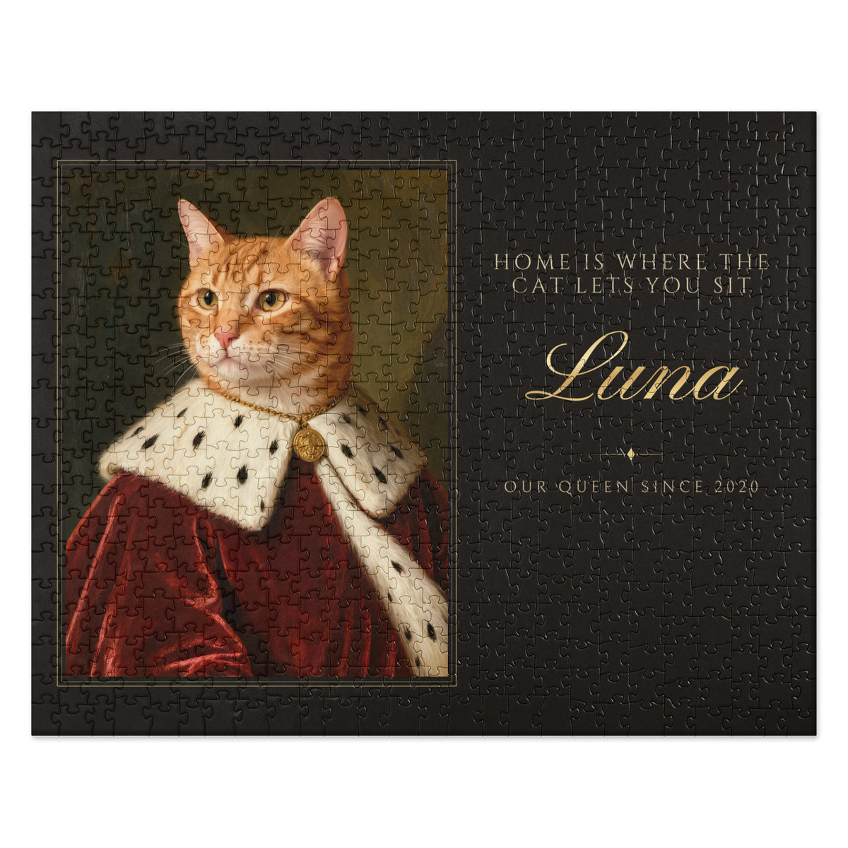 Royal Cat Portrait – front view – Jigsaw Puzzle