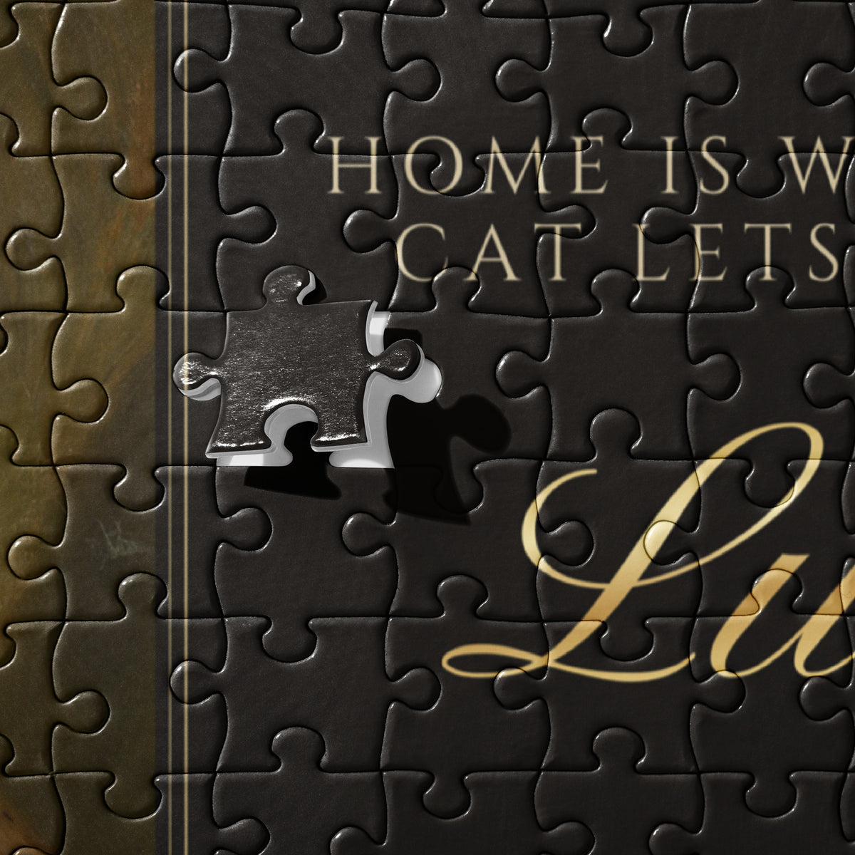 Royal Cat Portrait – close-up, product details – Jigsaw Puzzle