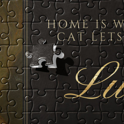 Royal Cat Portrait – close-up, product details – Jigsaw Puzzle