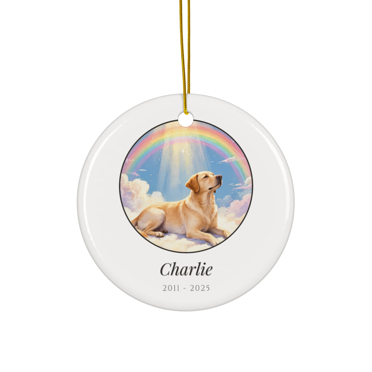 pet memorial gift – product photo – Ceramic Ornament