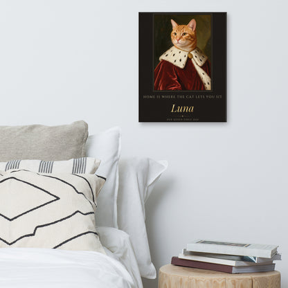 Royal Cat Portrait – product photo – Canvas Print