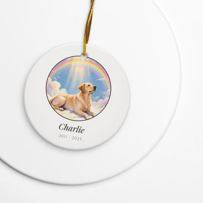 pet memorial gift – lifestyle photo – Ceramic Ornament
