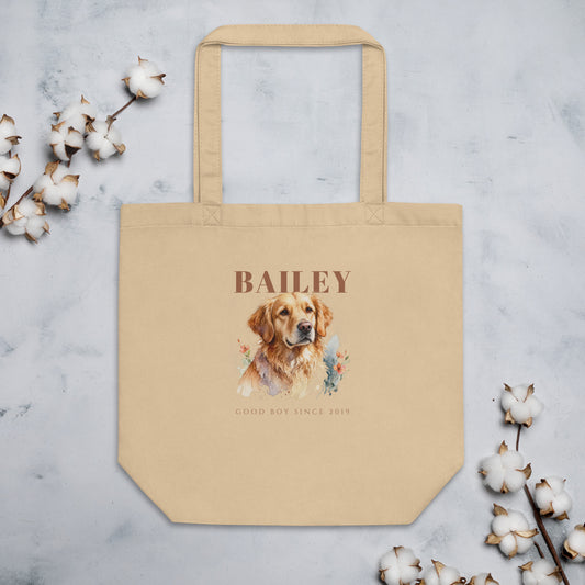Watercolor Dog Portrait – product photo – Tote Bag