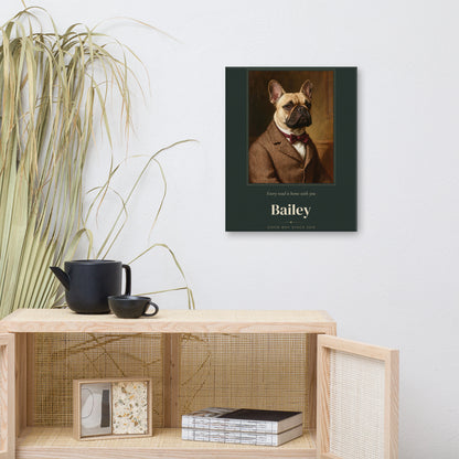 Gentleman Dog Portrait – lifestyle photo – Canvas Print