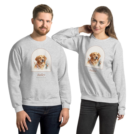 Watercolor Pet Christmas Gift – product photo – Crewneck Sweatshirt