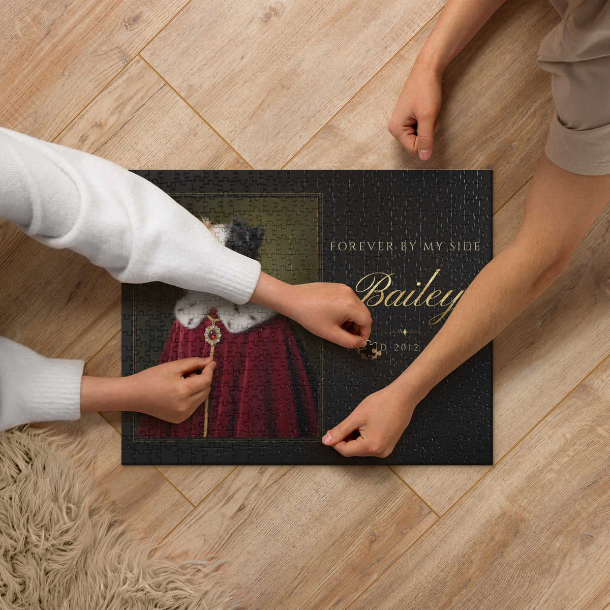 Royal Pet Memorial Portrait – lifestyle photo – Jigsaw Puzzle