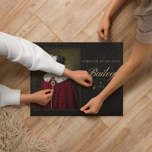 Royal Pet Memorial Portrait – lifestyle photo – Jigsaw Puzzle