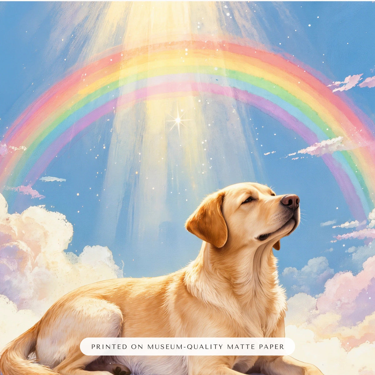 pet memorial gift – close-up of the print – Enhanced Matte Paper Framed Poster