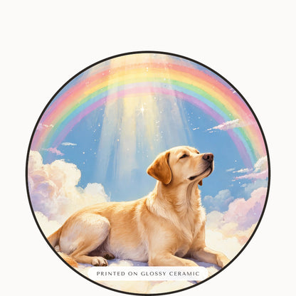 pet memorial gift – close-up of the print – Ceramic Ornament
